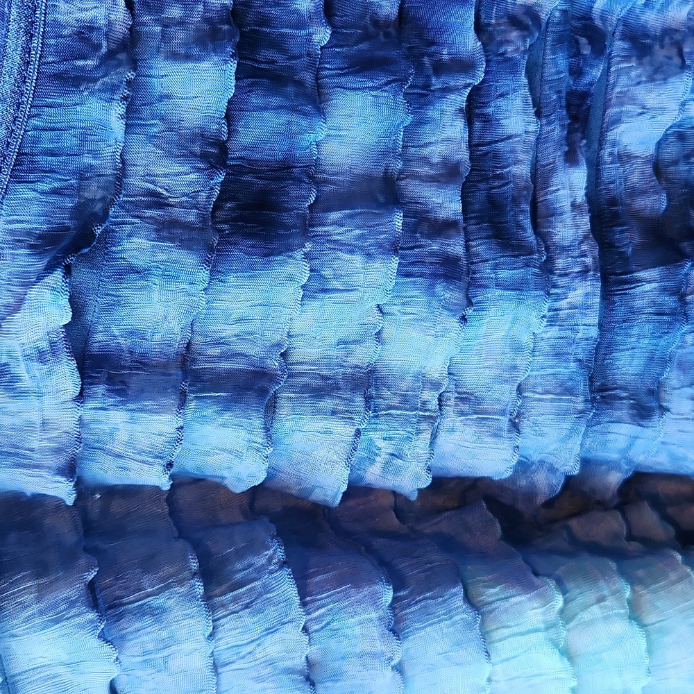 Notations Blue Ruffled Top Size 3X - Picture 3 of 7
